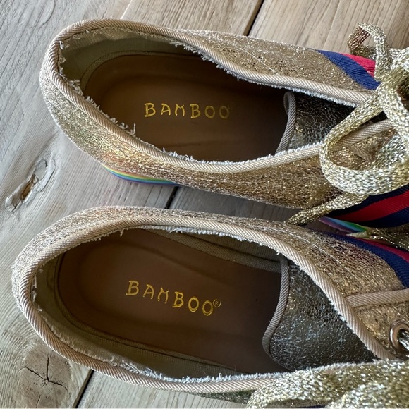 Bamboo Gold Rainbow Platform Shoes Women’s Size 7 - Picture 12 of 14